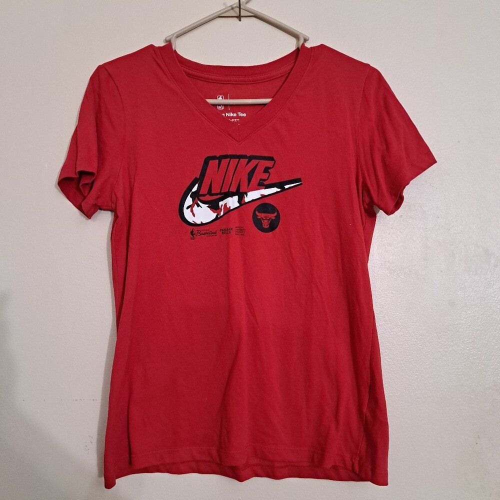 Nike Dri Fit Chicago Bulls Women's Small Red NBA